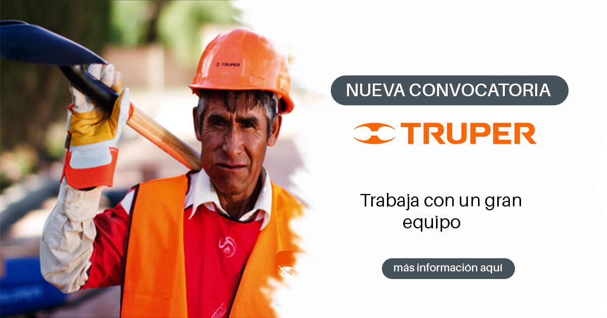 Truper reconocida empresa comercializadora requiere de personal.