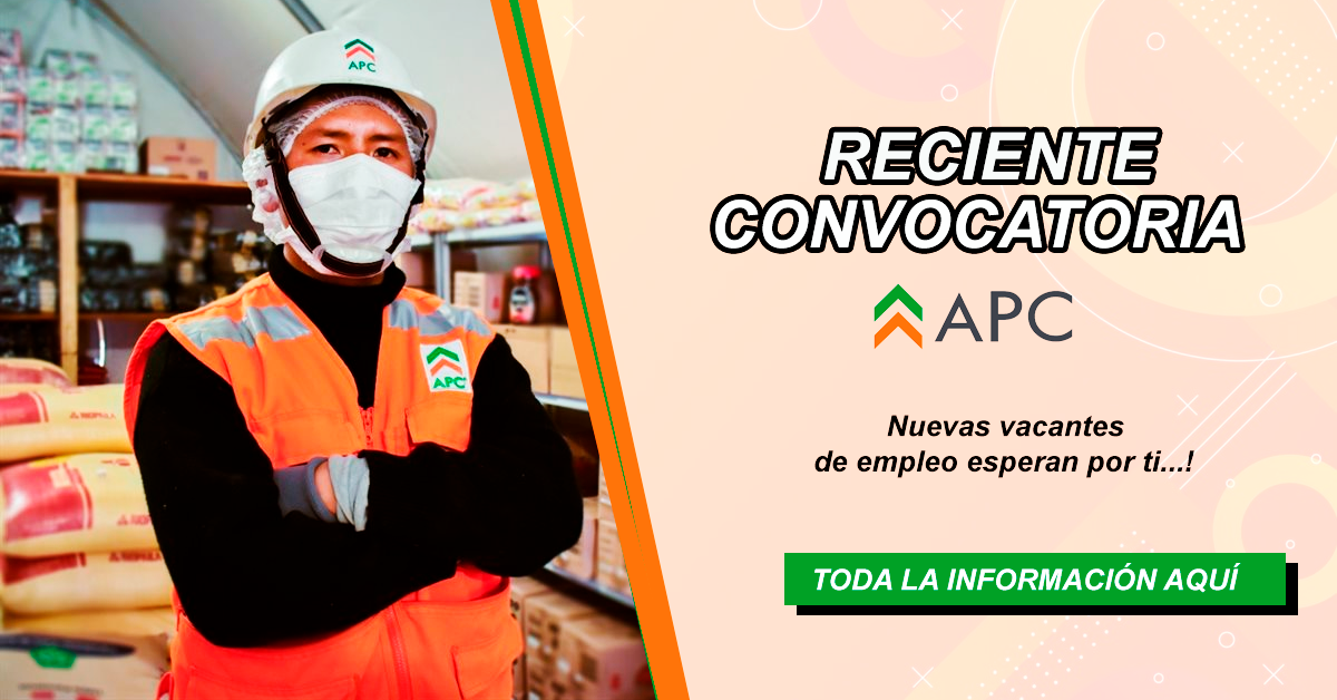 APC Corporación dispone de nuevas y atractivas vacantes de empleo para diverso personal.